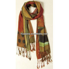 elegent women woven silk/cashmere scarf